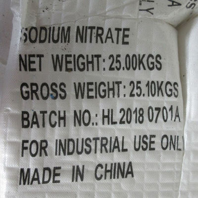 Purezza 99,3% del nitrato di sodio 7631-99-4 del fertilizzante NaNO3
