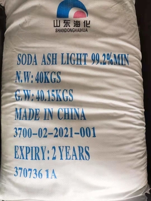 40KG/carbonato di sodio di Ash Light For Glass Na 2CO3 soda della borsa 99,2%